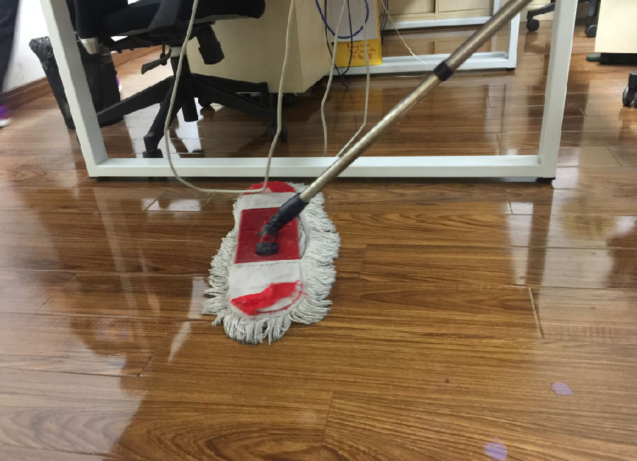 崇仁县木地板保洁案例
